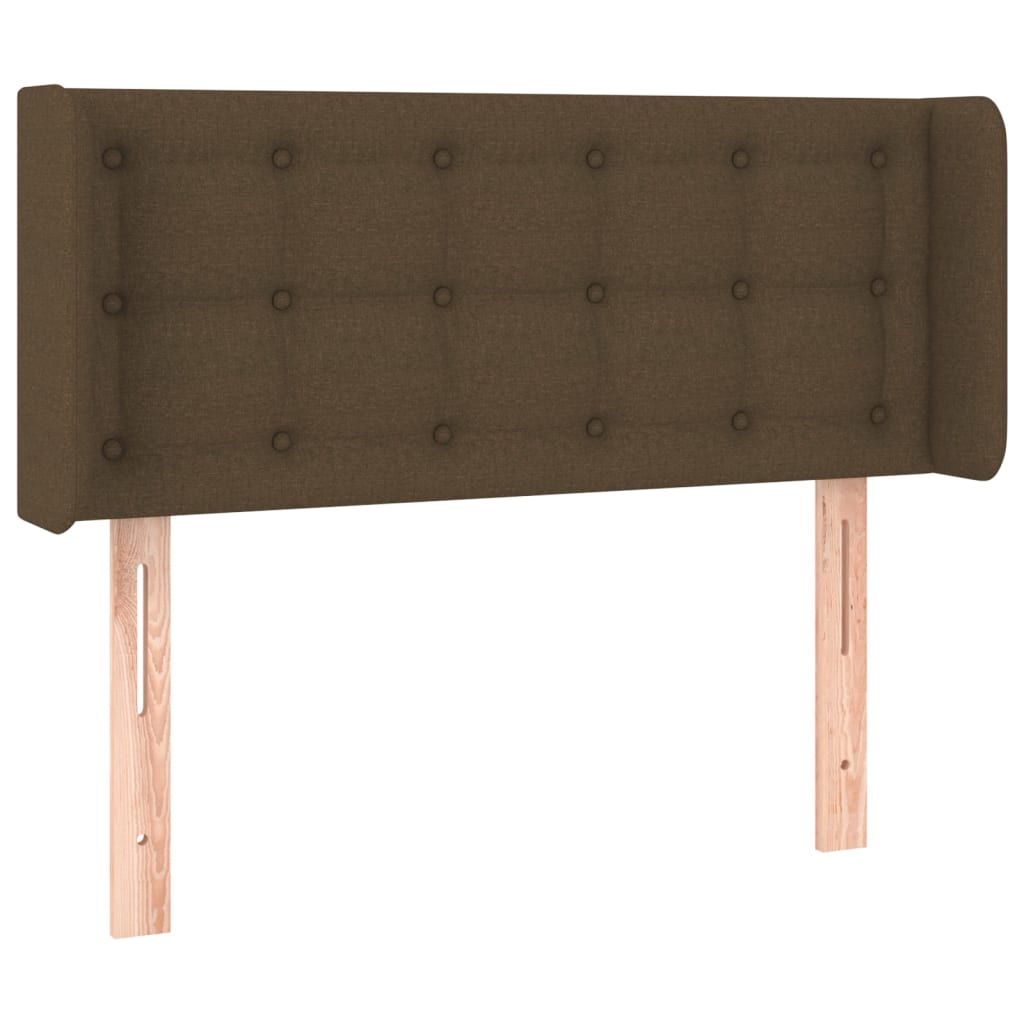 LED Uzglavlje tamnosmeđe 103x16x78/88 cm od tkanine