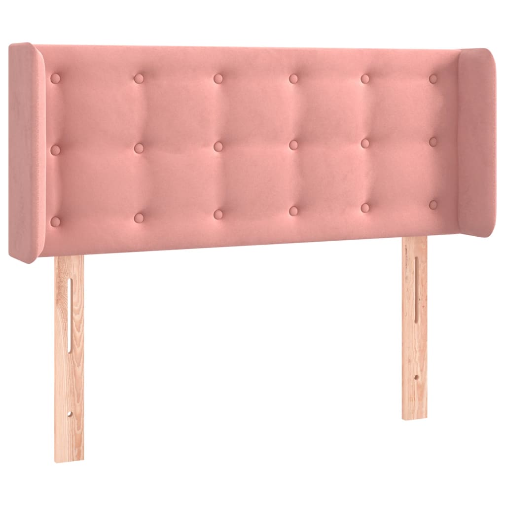 LED uzglavlje ružičasto 83x16x78/88 cm baršunasto