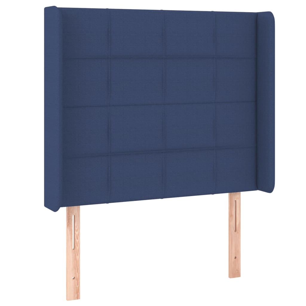 LED uzglavlje plavo 103 x 16 x 118/128 cm od tkanine