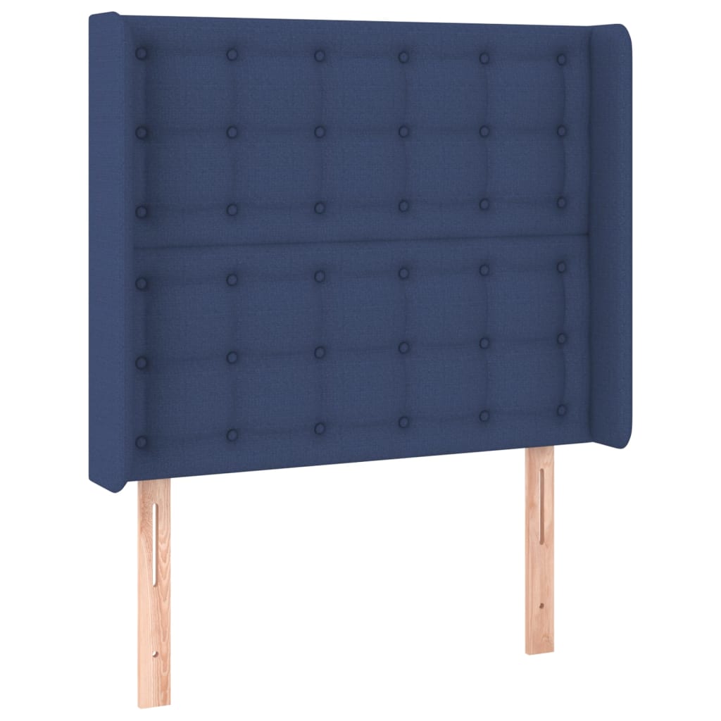 LED uzglavlje plavo 93 x 16 x 118/128 cm od tkanine