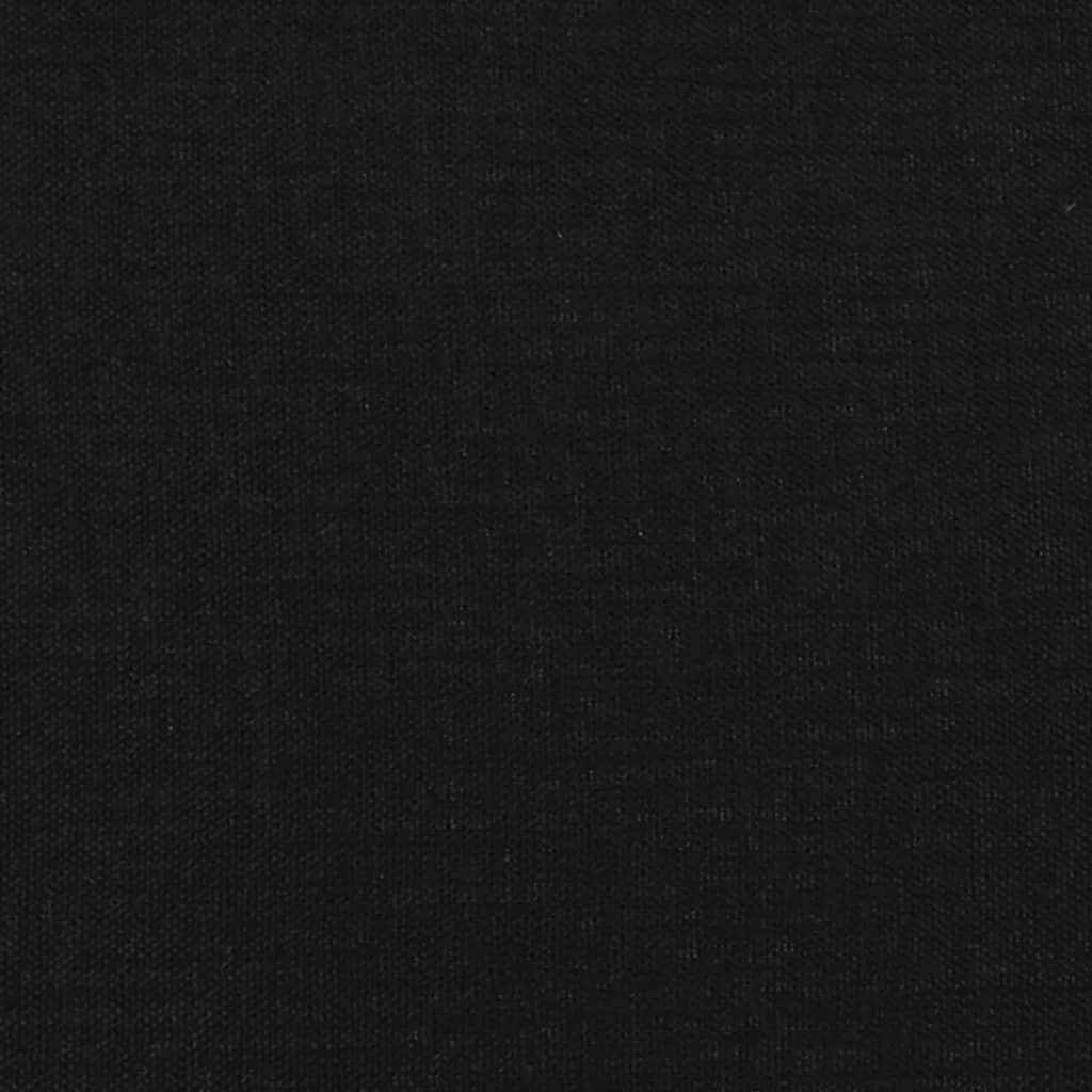 Krevet s oprugama i madracem crni 90x200 cm od tkanine