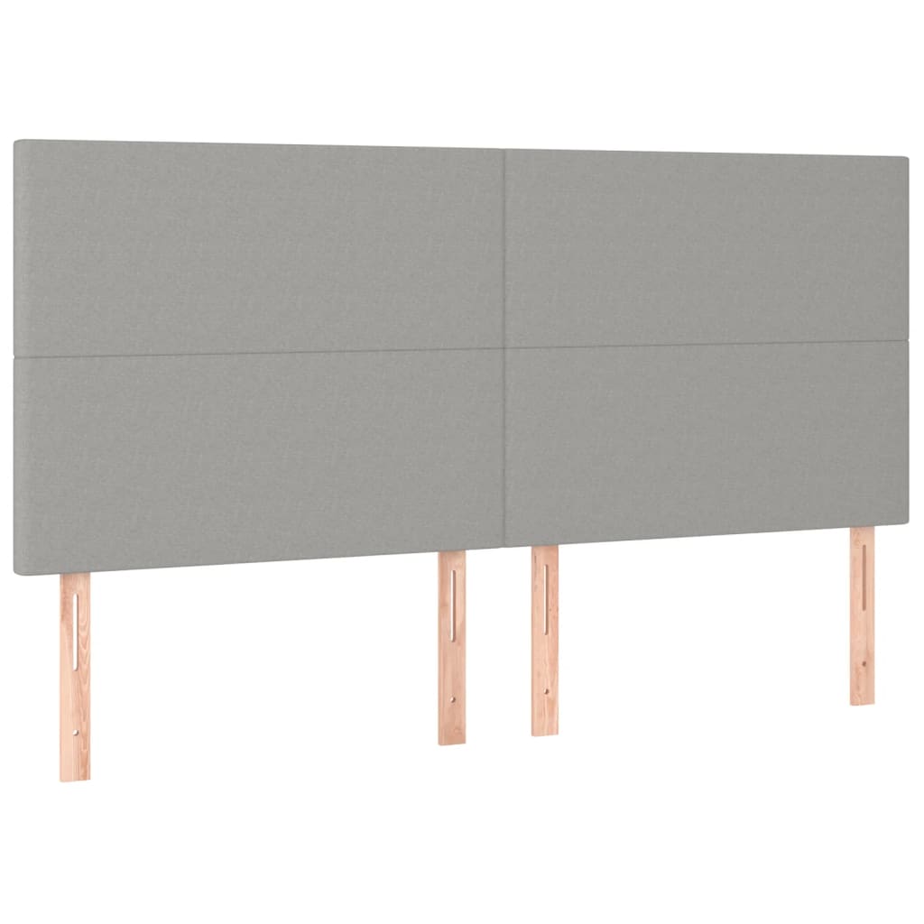 Krevet box spring s madracem svjetlozeleni 160x200 cm tkanina