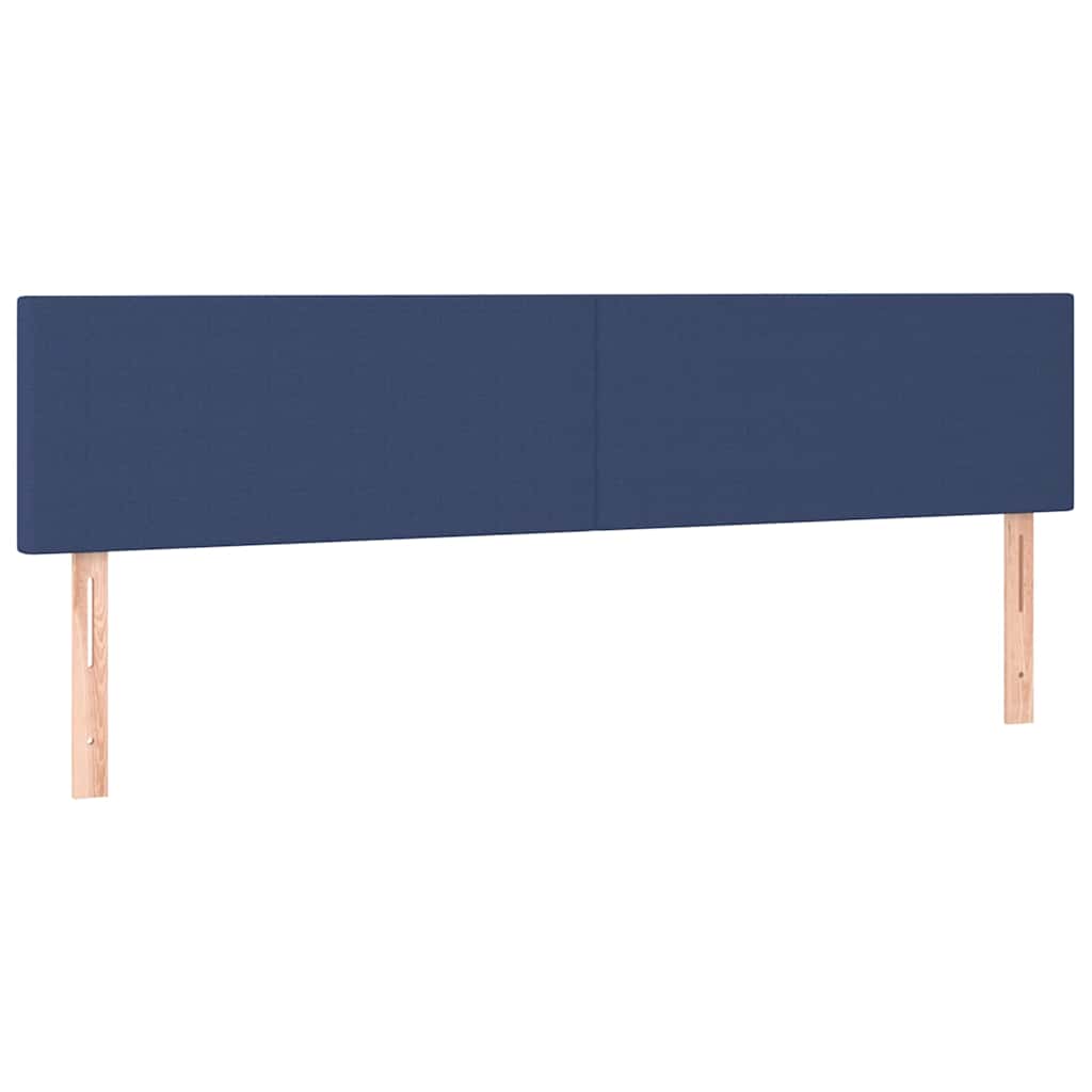 Krevet s oprugama i madracem plavi 160x200 cm od tkanine
