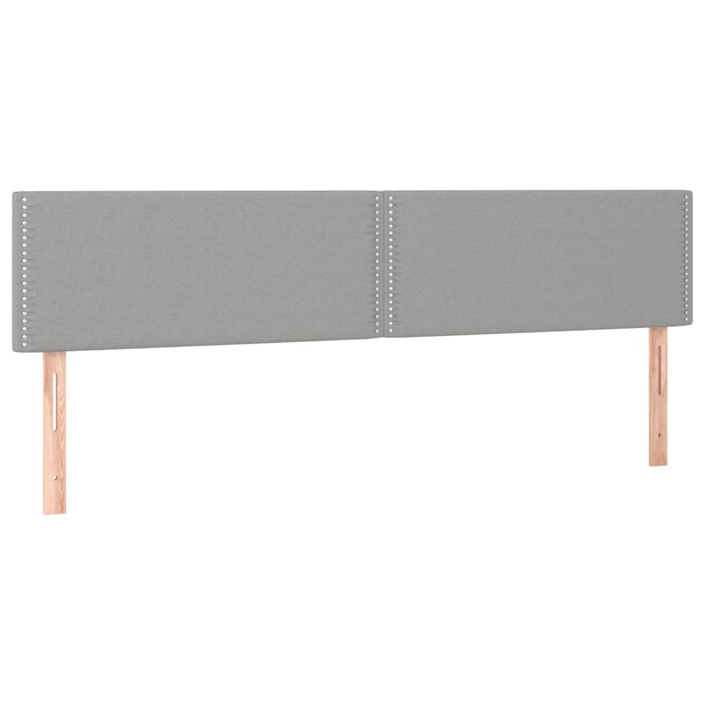Krevet s oprugama i madracem svjetlosivi 180x200 cm od tkanine
