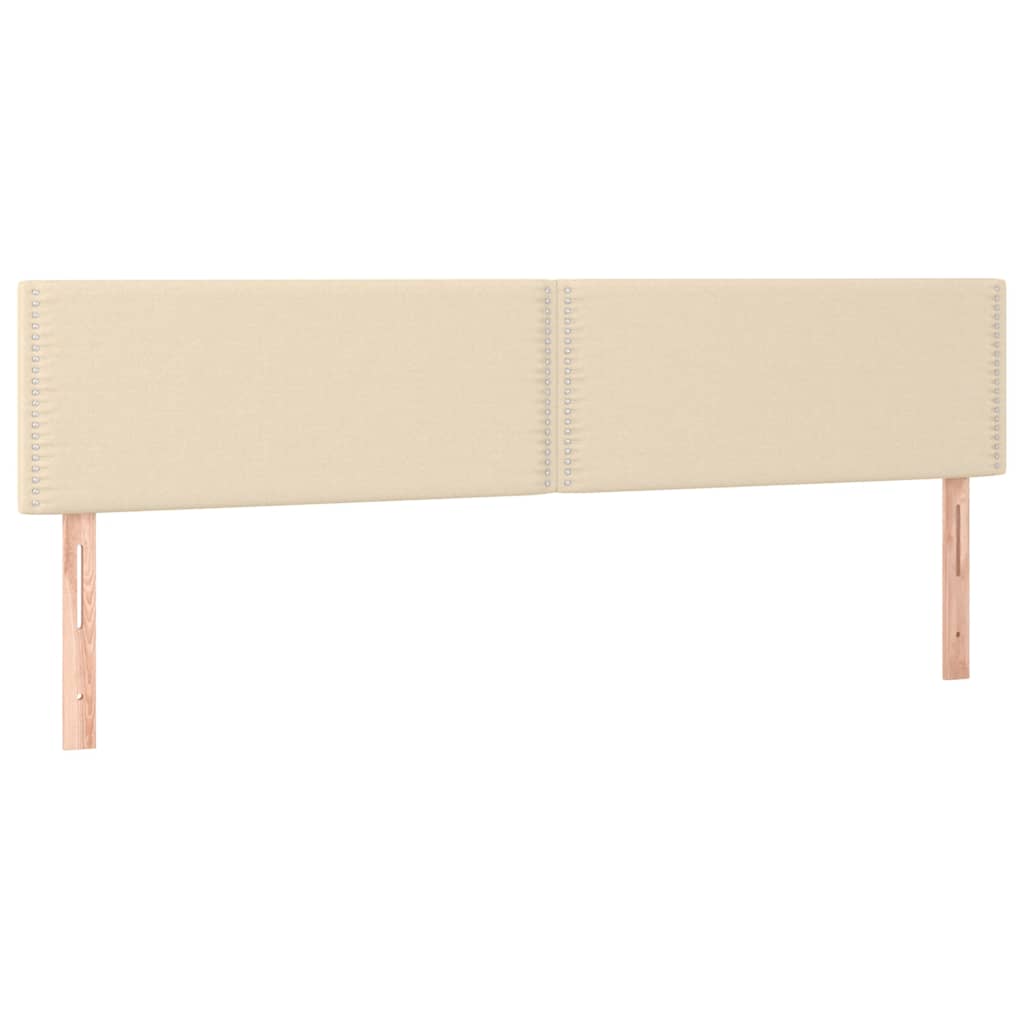 Krevet s oprugama i madracem krem 180x200 cm od tkanine