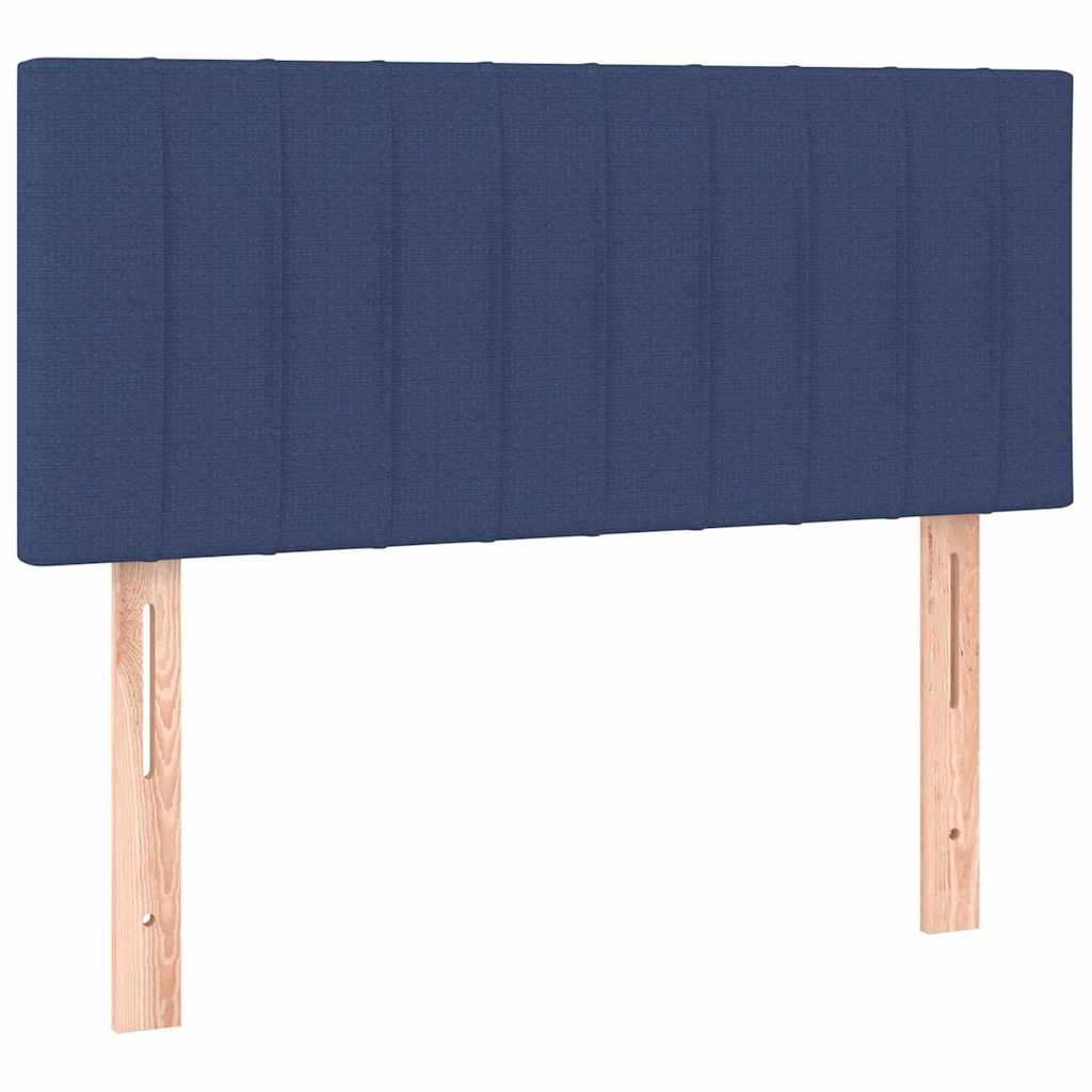 Krevet s oprugama i madracem plavi 80x200 cm od tkanine