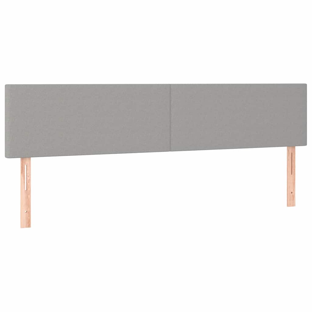Krevet s oprugama i madracem svjetlosivi 200 x 200cm od tkanine