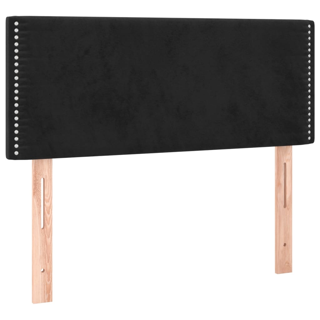 Box spring krevet s madracem crni 90x190 cm baršunasti
