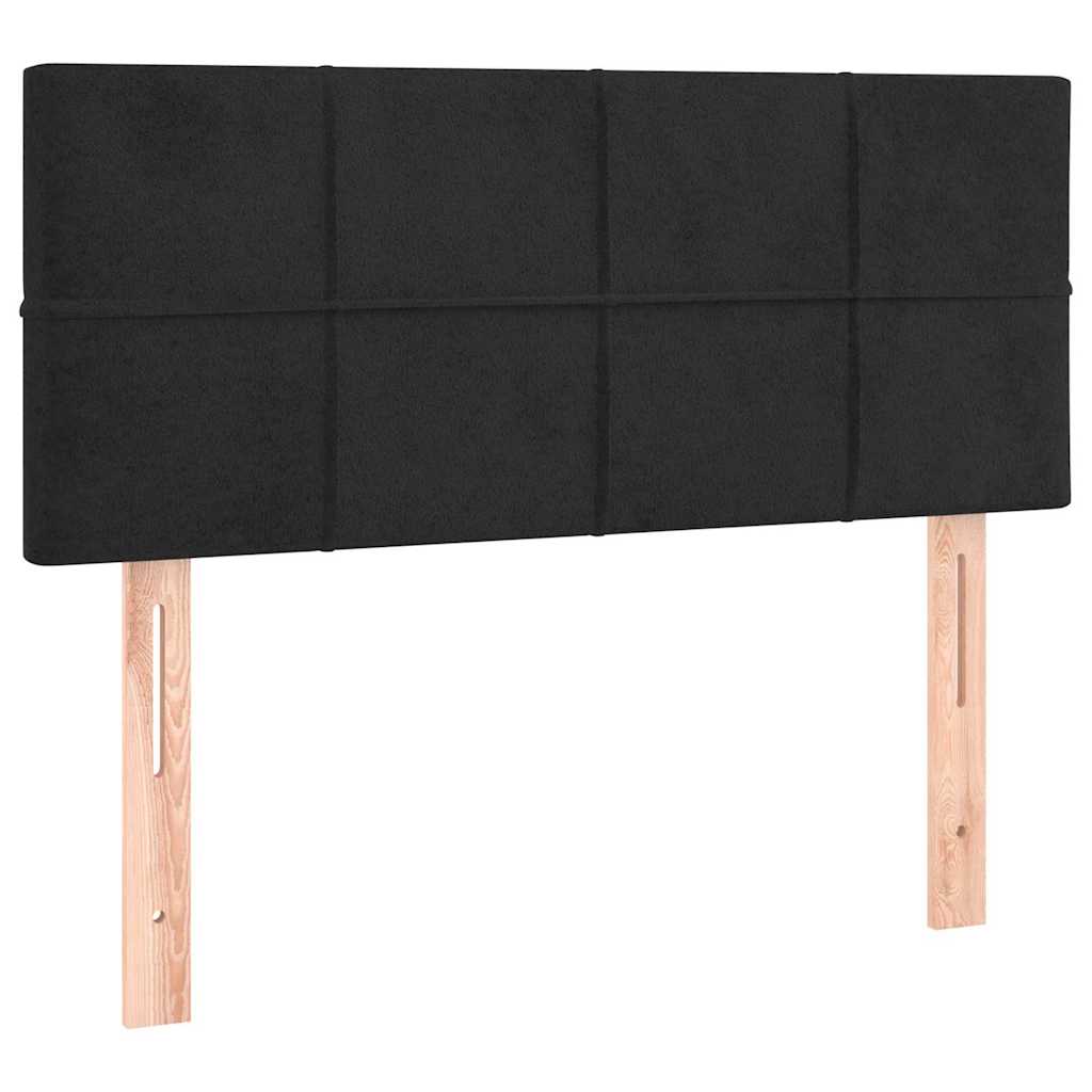 Box spring krevet s madracem crni 80 x 200 cm baršunasti