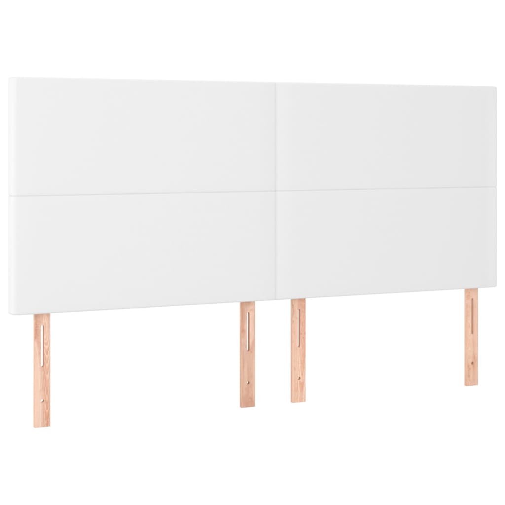 Krevet s oprugama i madracem bijeli 180x200 cm umjetna koža