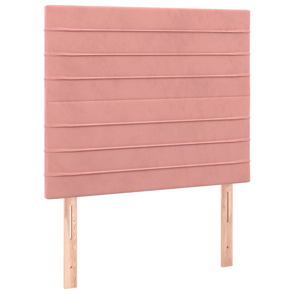 Box spring krevet s madracem ružičasti 100x200 cm baršunasti