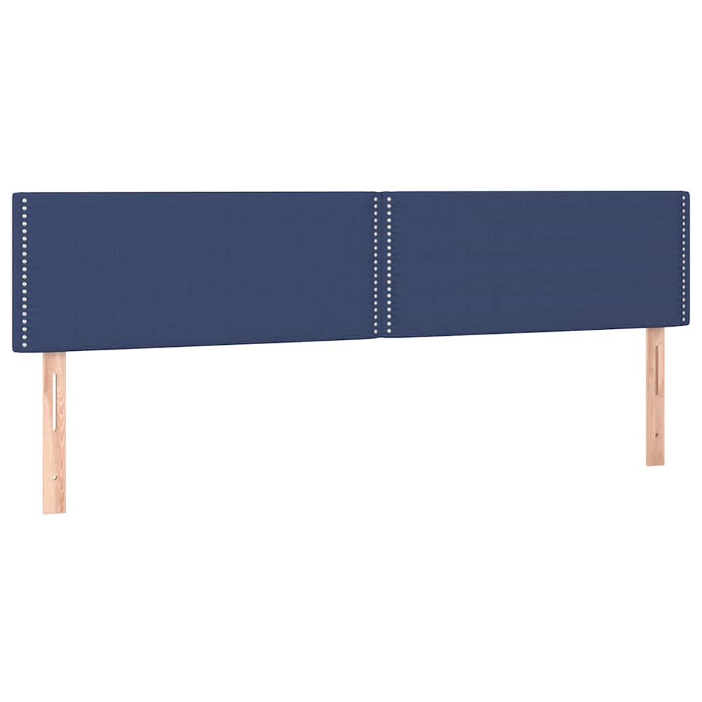 Krevet s oprugama i madracem plavi 180x200 cm od tkanine