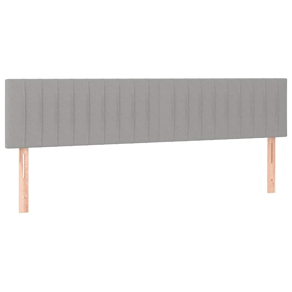 Krevet s oprugama i madracem svjetlosivi 180x200 cm od tkanine