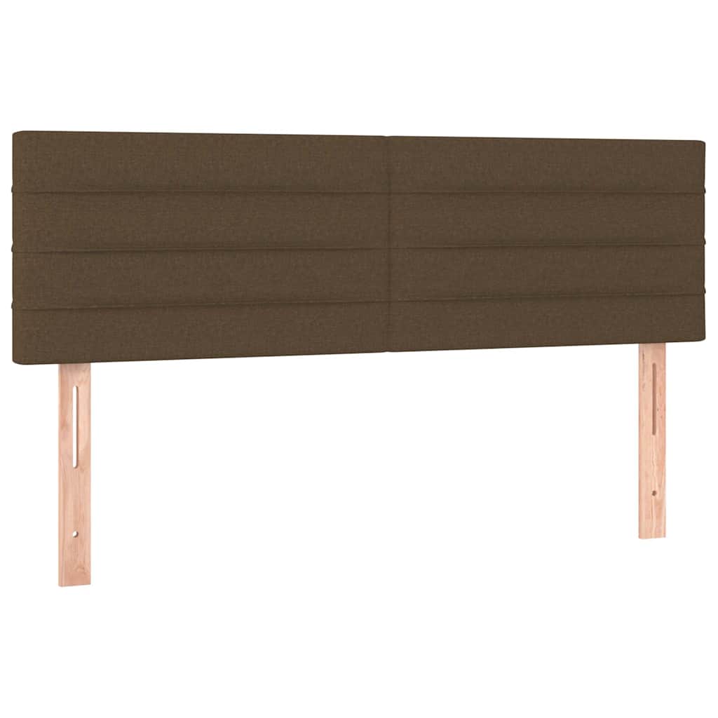 Krevet s oprugama i madracem tamnosmeđi 140 x 190 cm od tkanine