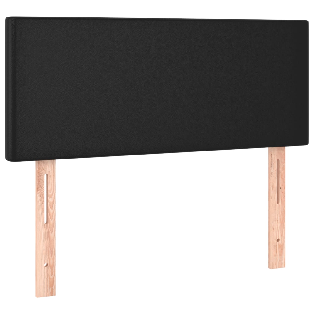 Krevet s oprugama i madracem crni 80 x 200 cm od umjetne kože