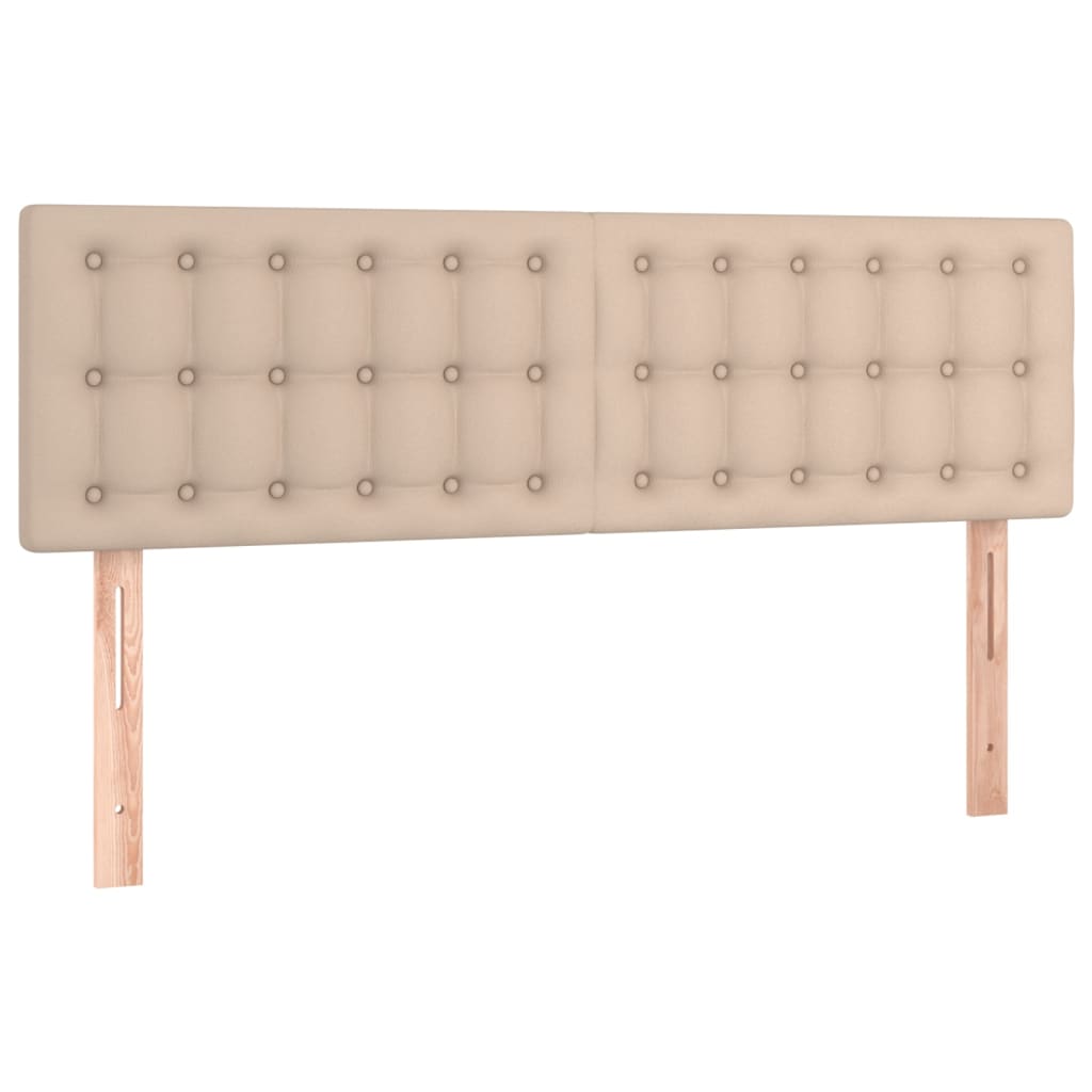 Krevet s oprugama i madrac cappuccino 140x190cm od umjetne kože