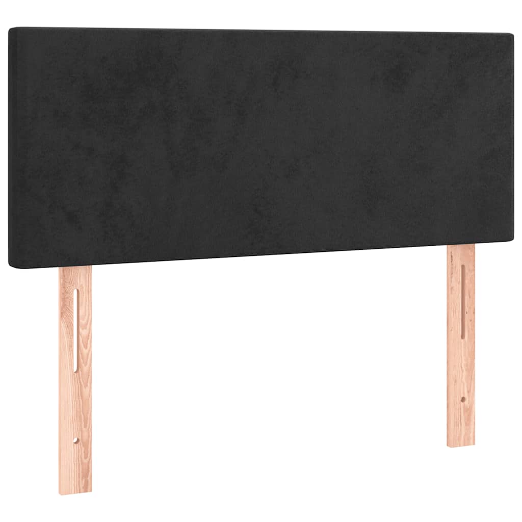 Box spring krevet s madracem crni 100x200 cm baršunasti