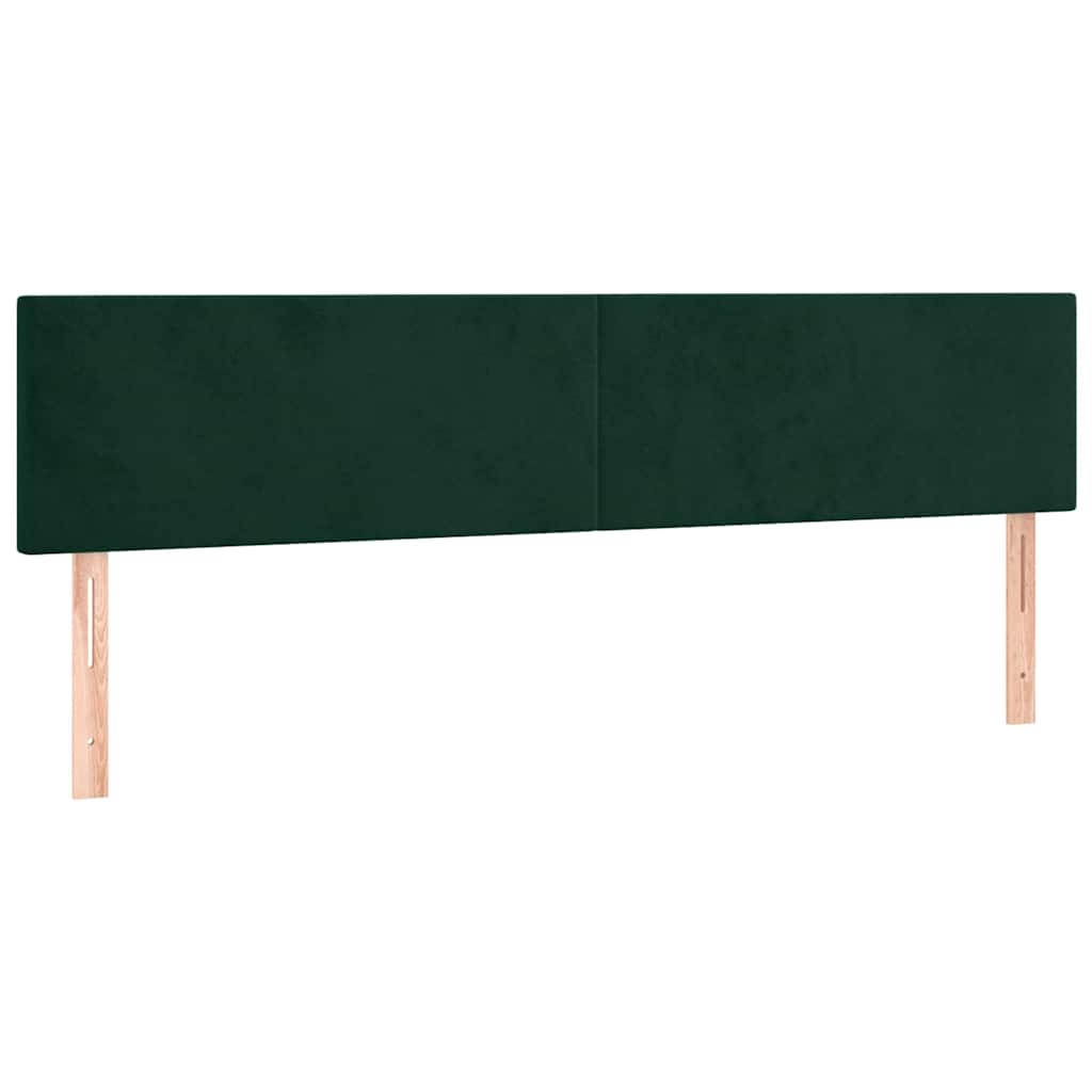 Krevet s oprugama i madracem tamnozeleni 180x200 cm baršunasti