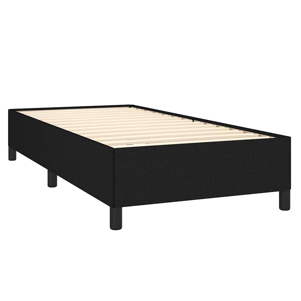 Box spring krevet s madracem crni 80 x 200 cm od tkanine