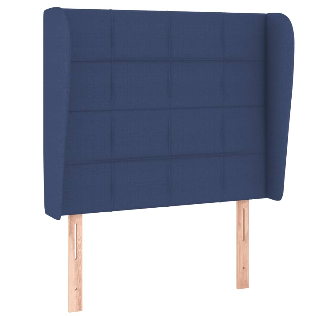 Krevet s oprugama i madracem plavi 80x200 cm od tkanine
