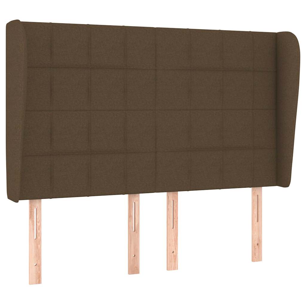 Krevet s oprugama i madracem tamnosmeđi 140 x 190 cm od tkanine
