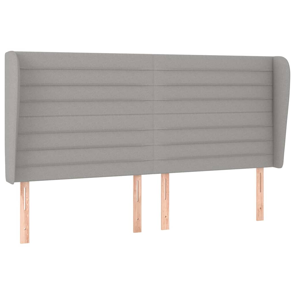 Krevet box spring s madracem svjetlosiva 160x200 cm tkanina
