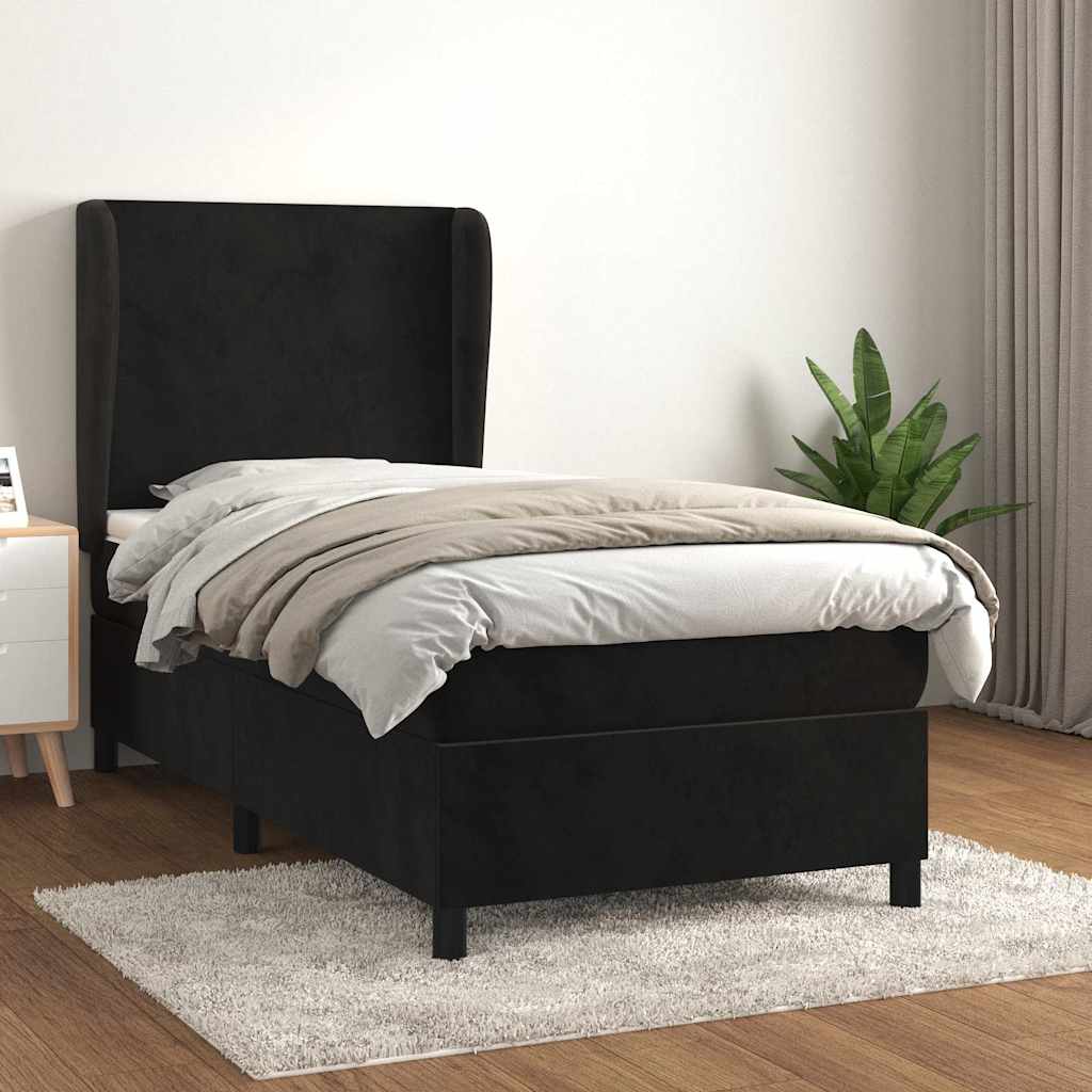 Krevet s opruga kutije Svijetlo siva 200 x 80 cm Baršun