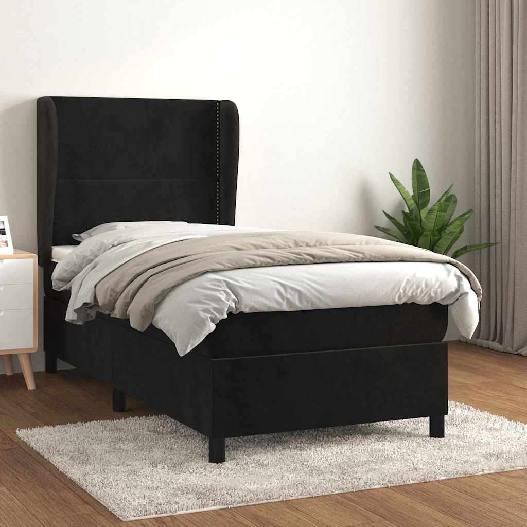 Krevet s opruga kutije Svijetlo siva 200 x 80 cm Baršun