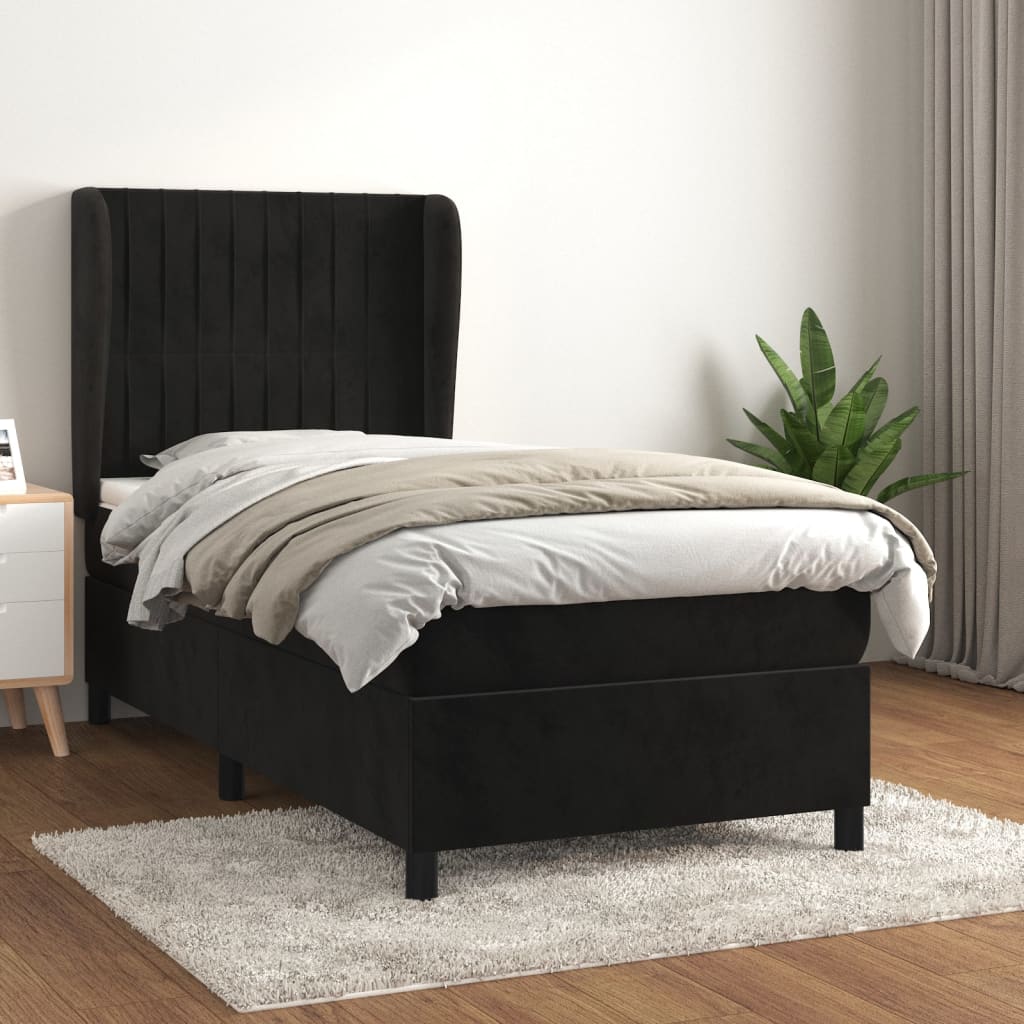 Krevet s opruga kutije Svijetlo siva 200 x 80 cm Baršun