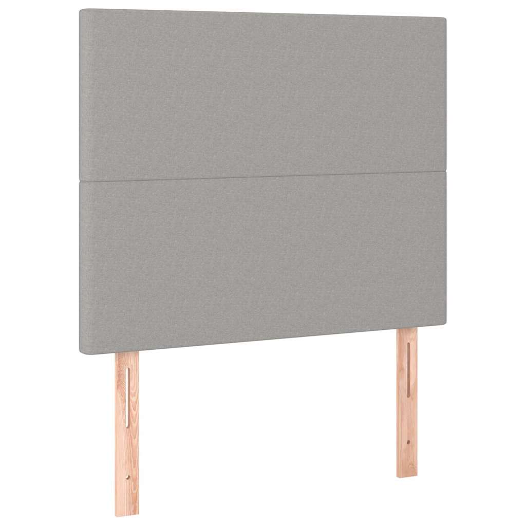 Okvir za krevet bez madraca svjetlosivi 80x200 cm od tkanine