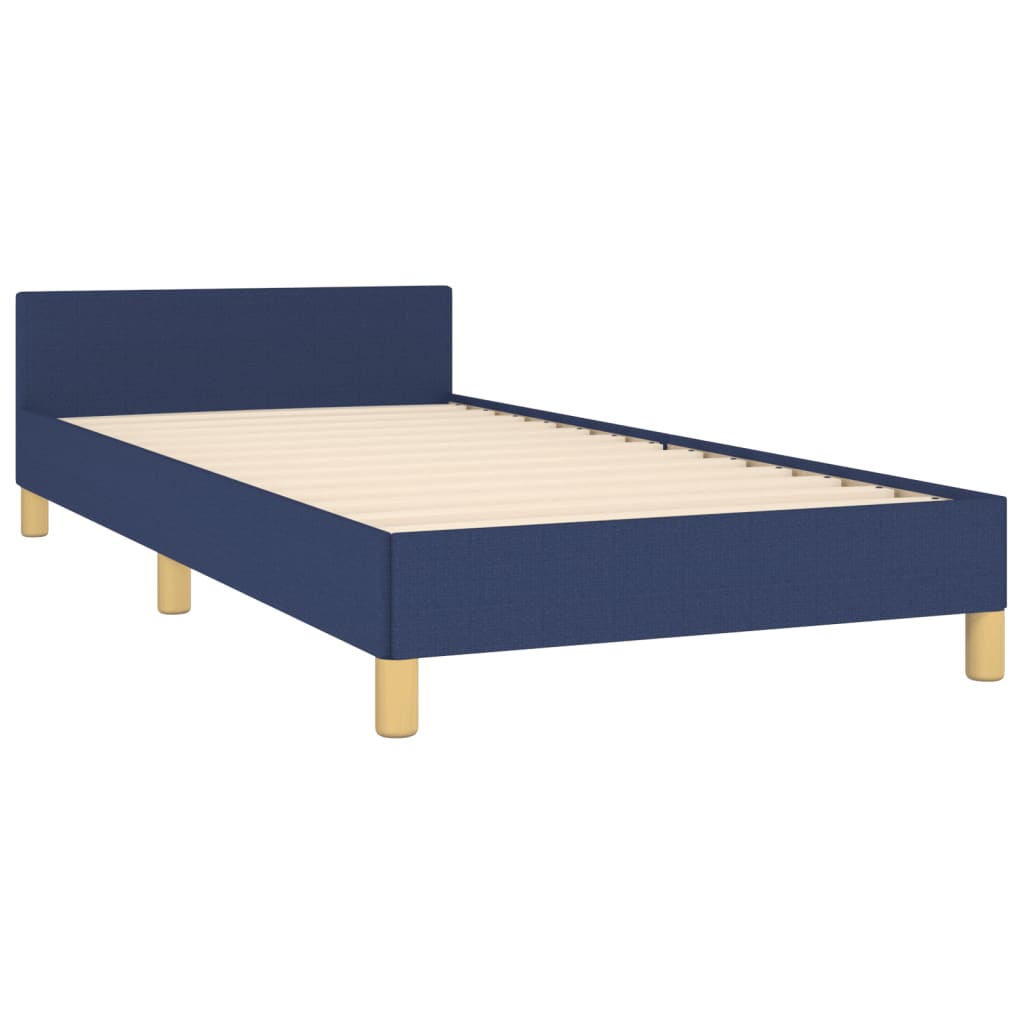 Okvir za krevet bez madraca plava 90x190cm od tkanine