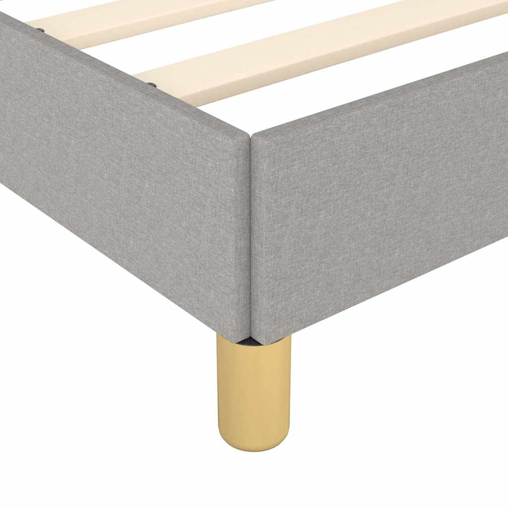 Okvir kreveta bez madraca svjetlosivi 120 x 200 cm od tkanine