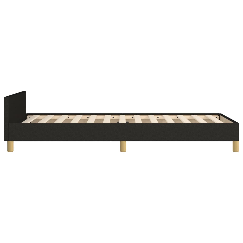 Okvir za krevet bez madraca crni 80x200cm od tkanine
