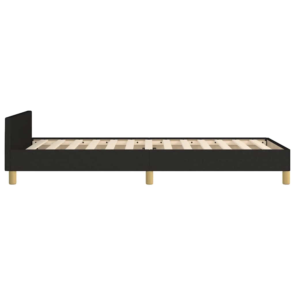 Okvir za krevet bez madraca crni 90x200cm od tkanine