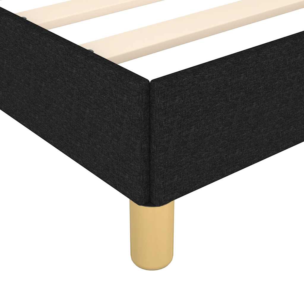 Okvir za krevet bez madraca crni 90x200cm od tkanine