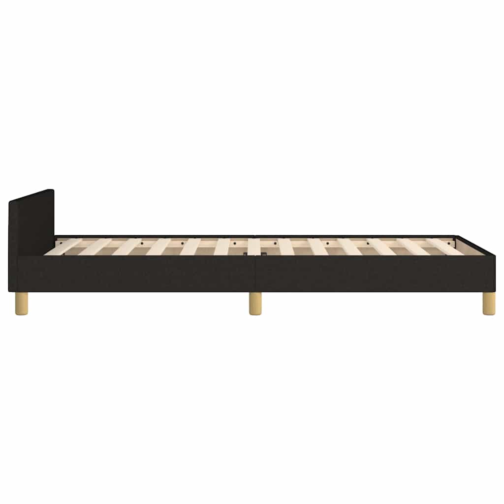 Okvir za krevet bez madraca crni 90x200cm od tkanine