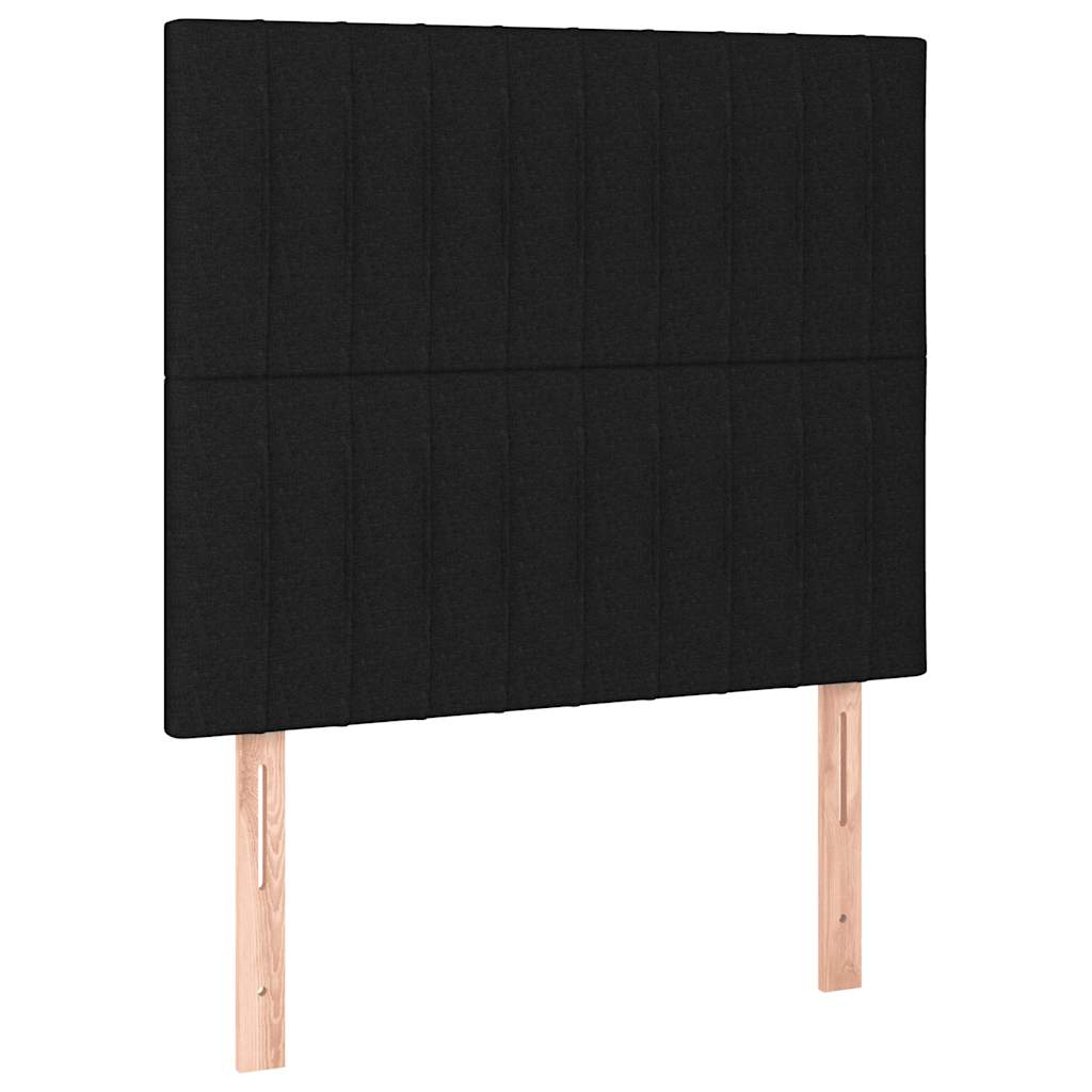 Okvir za krevet bez madraca crni 80x200cm od tkanine