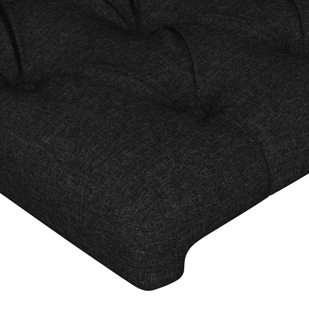 Okvir za krevet bez madraca crni 80x200cm od tkanine