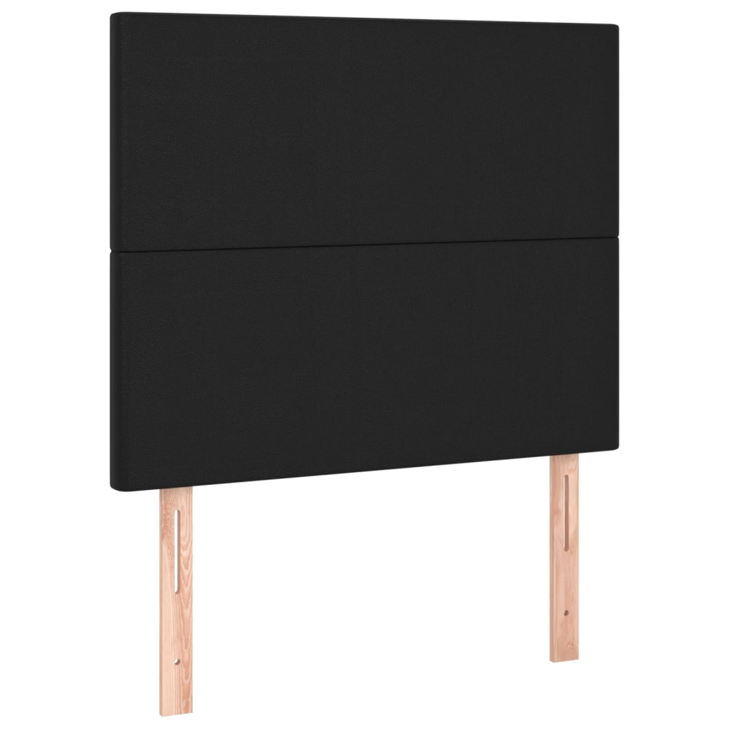 Okvir za krevet s uzglavljem crni 120 x 200 cm od umjetne kože