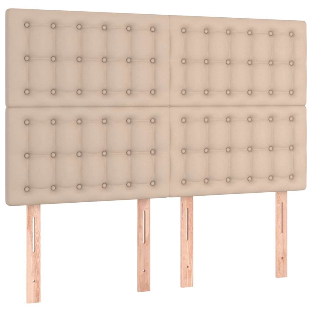 Okvir za krevet s uzglavljem cappuccino 140x190 cm umjetna koža