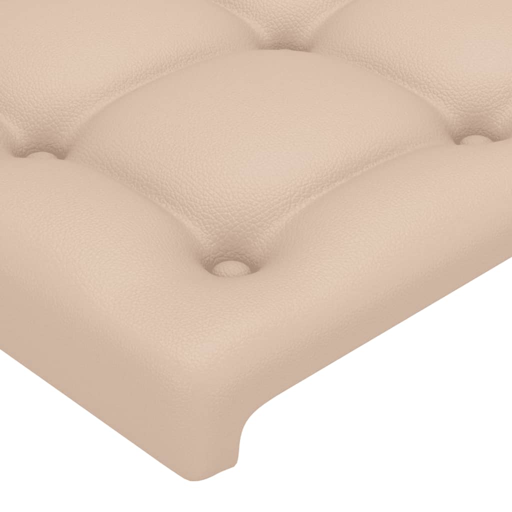 Okvir za krevet s uzglavljem cappuccina 180x200 cm umjetne koža