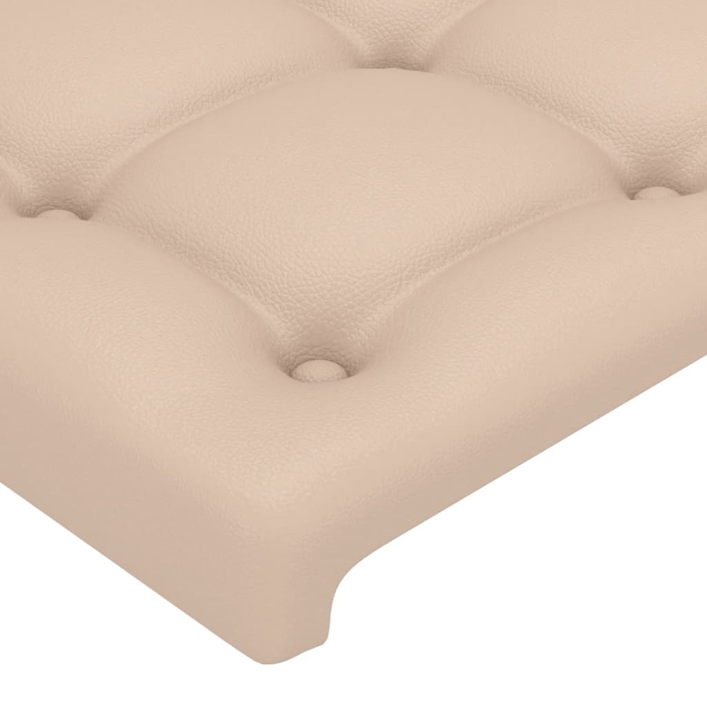 Okvir za krevet s uzglavljem cappuccina 200x200 cm umjetna koža