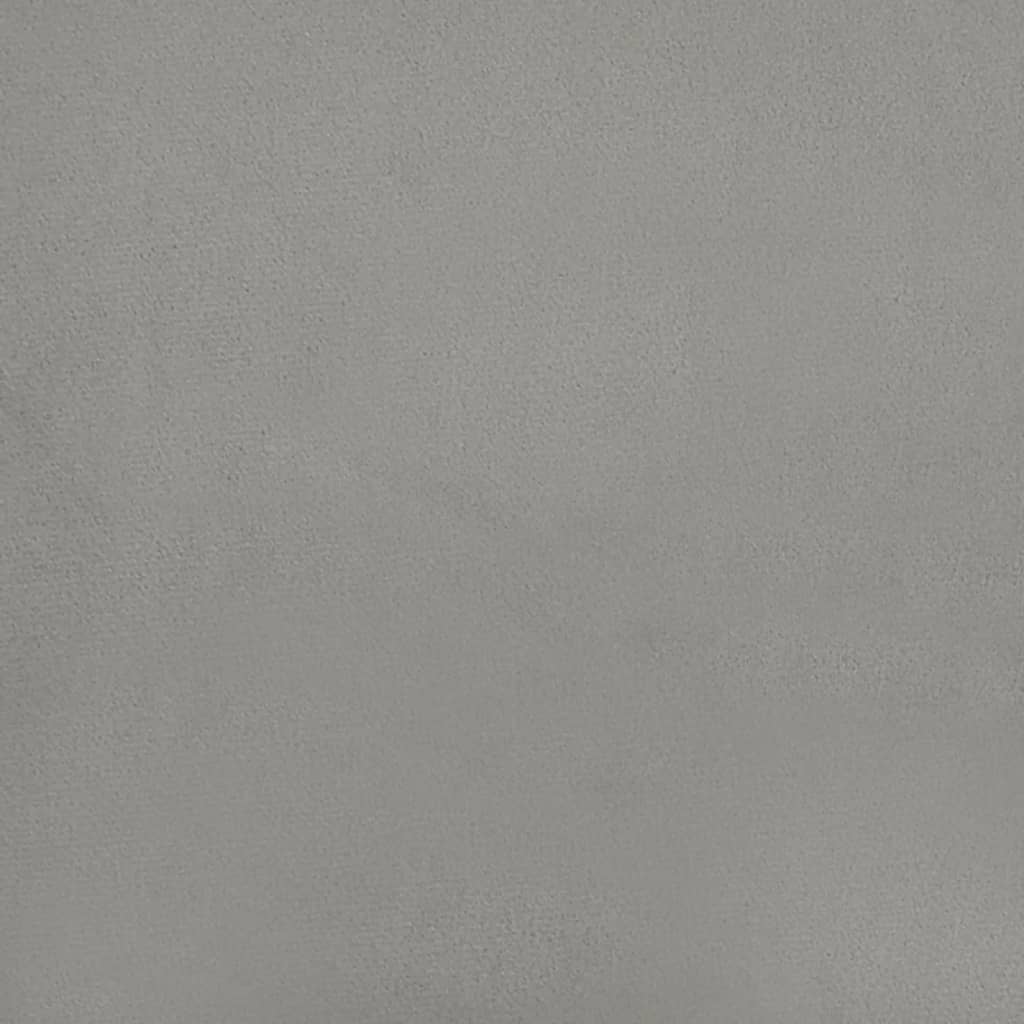 Okvir kreveta bez madraca svjetlosivi 100x200 cm baršunasti