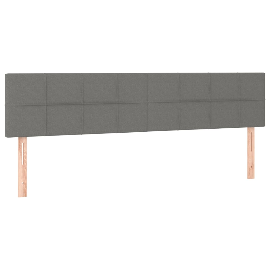 Okvir kreveta s oprugama i madrac svjetlosivi 180x200cm tkanina