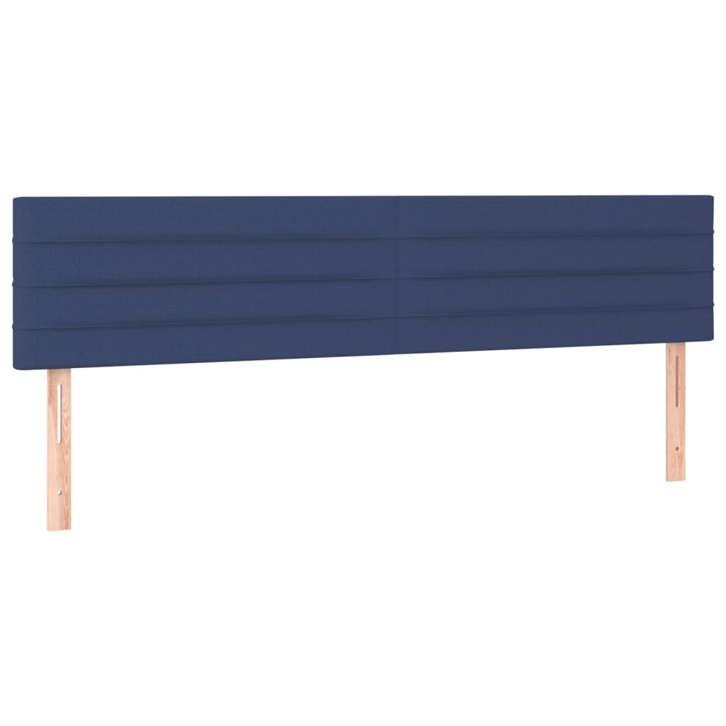 Krevet s oprugama i madracem plavi 180x200 cm od tkanine