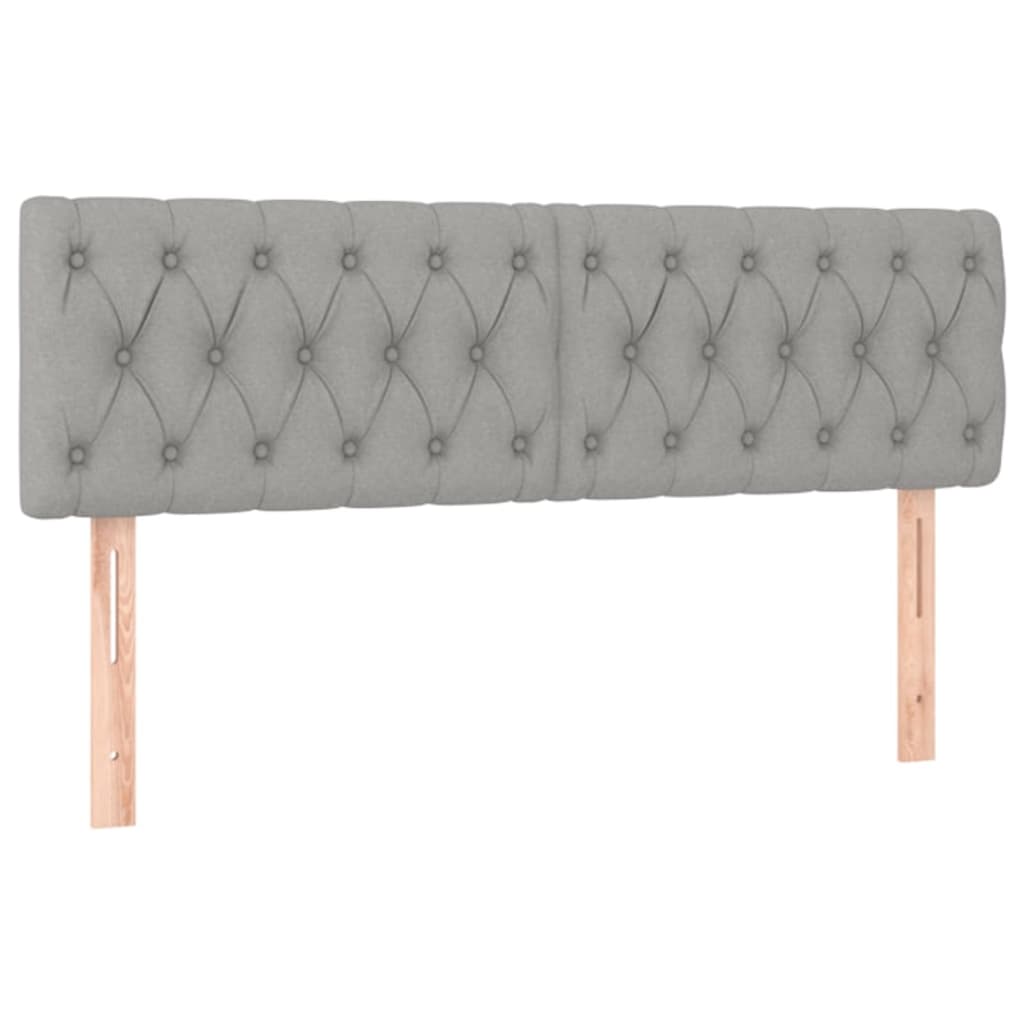 Krevet box spring s madracem svjetlosivi 140x200 cm od tkanine