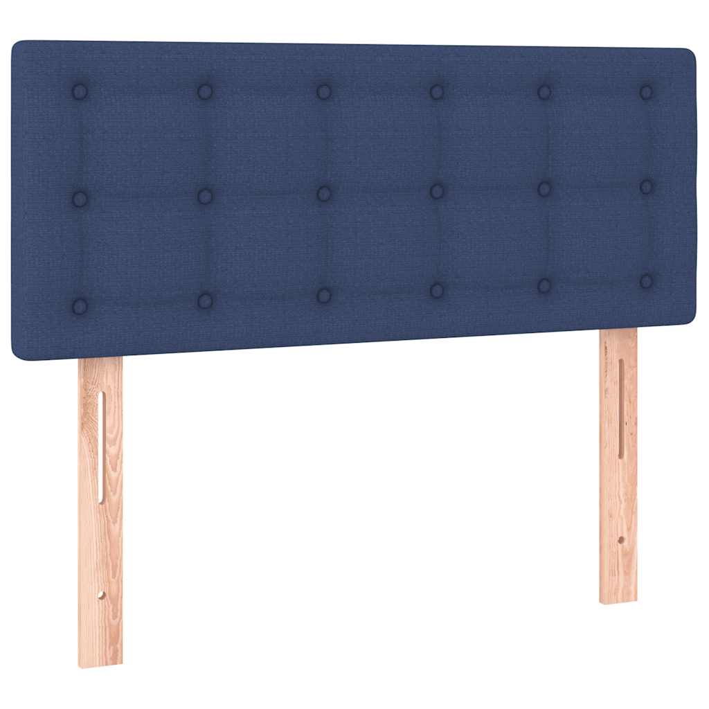 Krevet s oprugama i madracem plavi 80x200 cm od tkanine