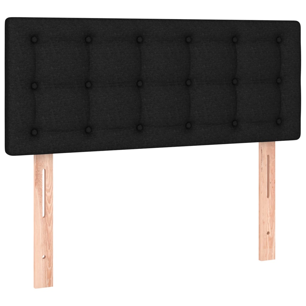 Box spring krevet s madracem crni 90x190 cm od tkanine