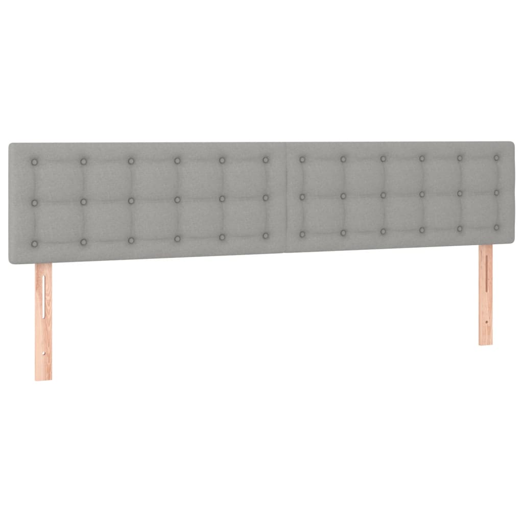 Krevet s oprugama i madracem svjetlosivi 180x200 cm od tkanine