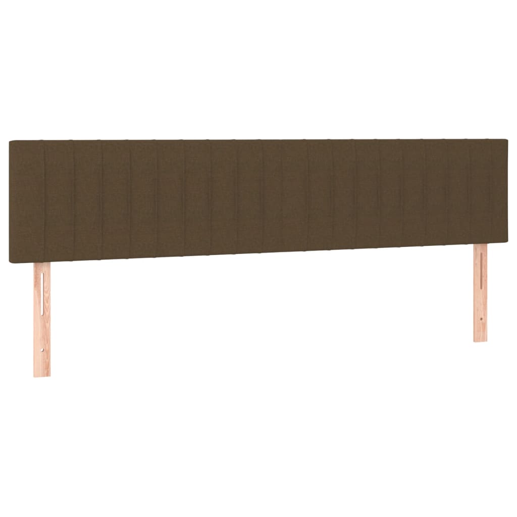Krevet s oprugama i madracem tamnosmeđi 180x200 cm tkanina